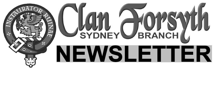 2005 August Clan Forsyth Newsletter 2005 August Clan Forsyth Newsletter