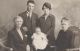 Roy, Vera, Iris (baby) Edith Hill (Roys mum), Right front- Great Gran Oliver (Edith's mum I think).